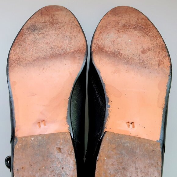 Hardy Black Leather Mid-Calf Western Hand Made Ankle Boots Block Heel Brazil 9.5 - Picture 7 of 16